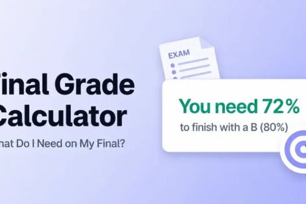 Final Grade Calculator